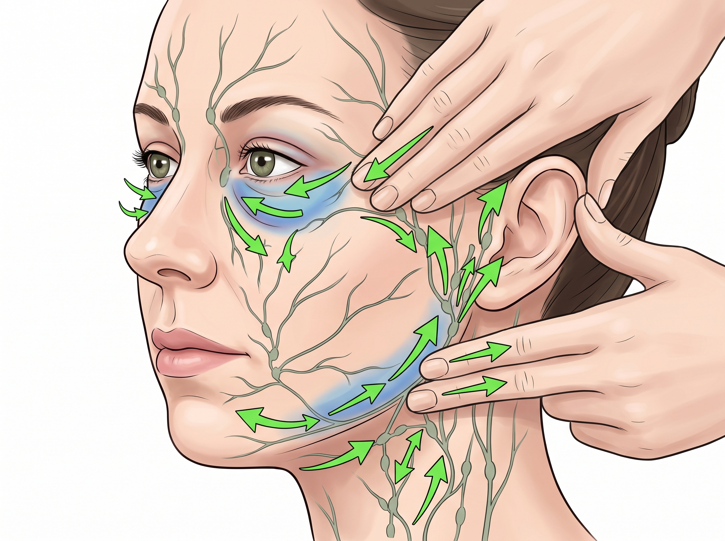 Facial tension relief and relax jaw
